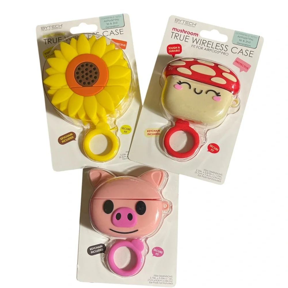 Cute Animal and Flower Wireless Earbud Cases